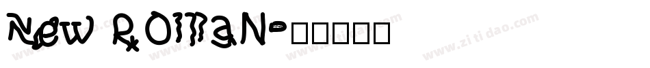 New Roman字体转换
